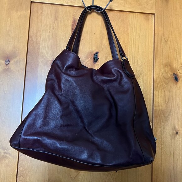 Coach New York Mini Stud Large Edie - Oxblood - 33534 and matching Wallet 52328 - Picture 2 of 12